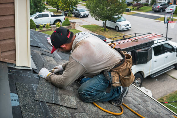 Professional Roofing technician working in Mayville, NY